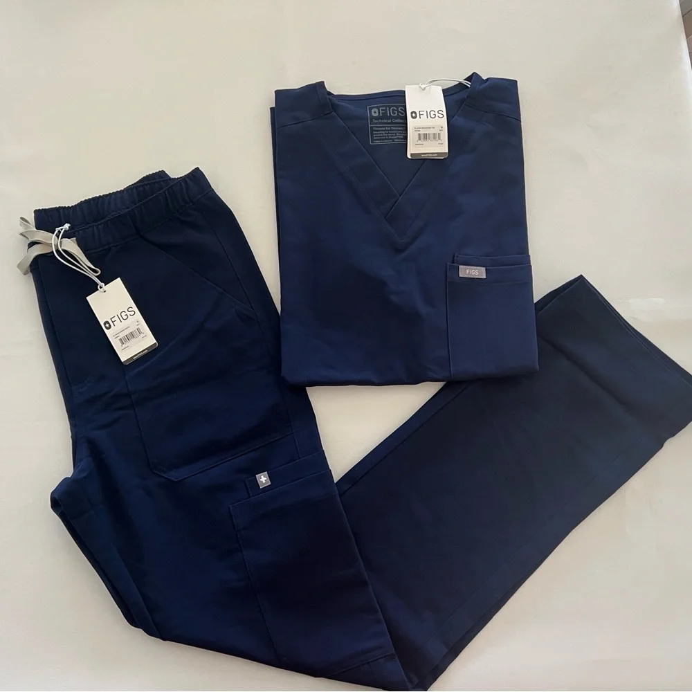 Figs men’s CAIRO CARGO PANTS sizes + LEON TWO-POCKET TOP size M MWT